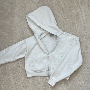 Aritzia Tna Cozy Fleece Boyfriend Boxy Zip Hoodie
